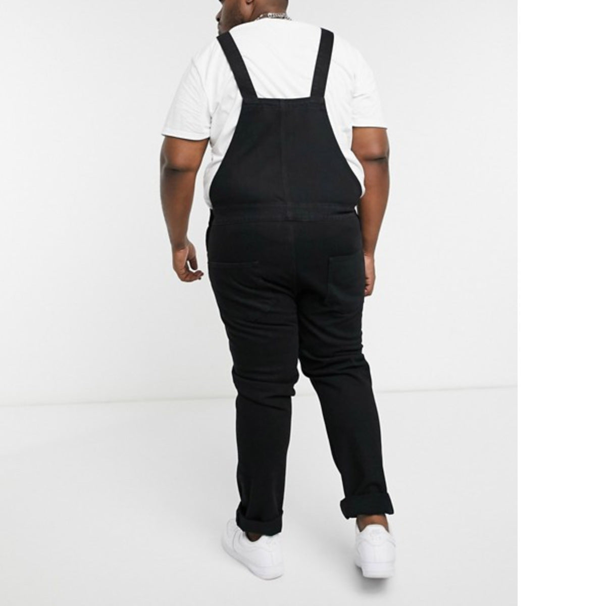 Men’s Denim Suspender Pants – Retro Personality Overalls Jeans