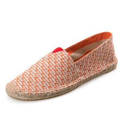 Summer Slip-on Fisherman Shoes Lazy Canvas Hemp Men