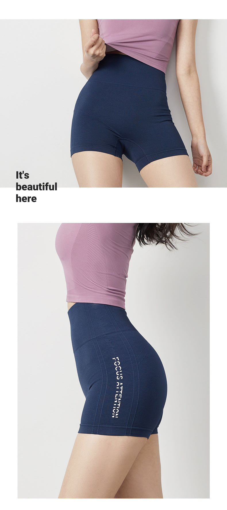 High Waist Biker Shorts – Tummy Control Fitness & Yoga Shorts