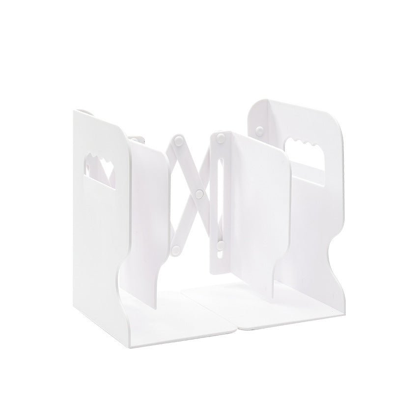 Stainless Steel Retractable Bookends With Pen Holder