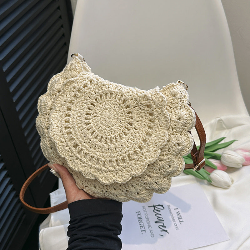 Hot Sale Lace Crossbody Cotton Thread Woven Bag All-match Women