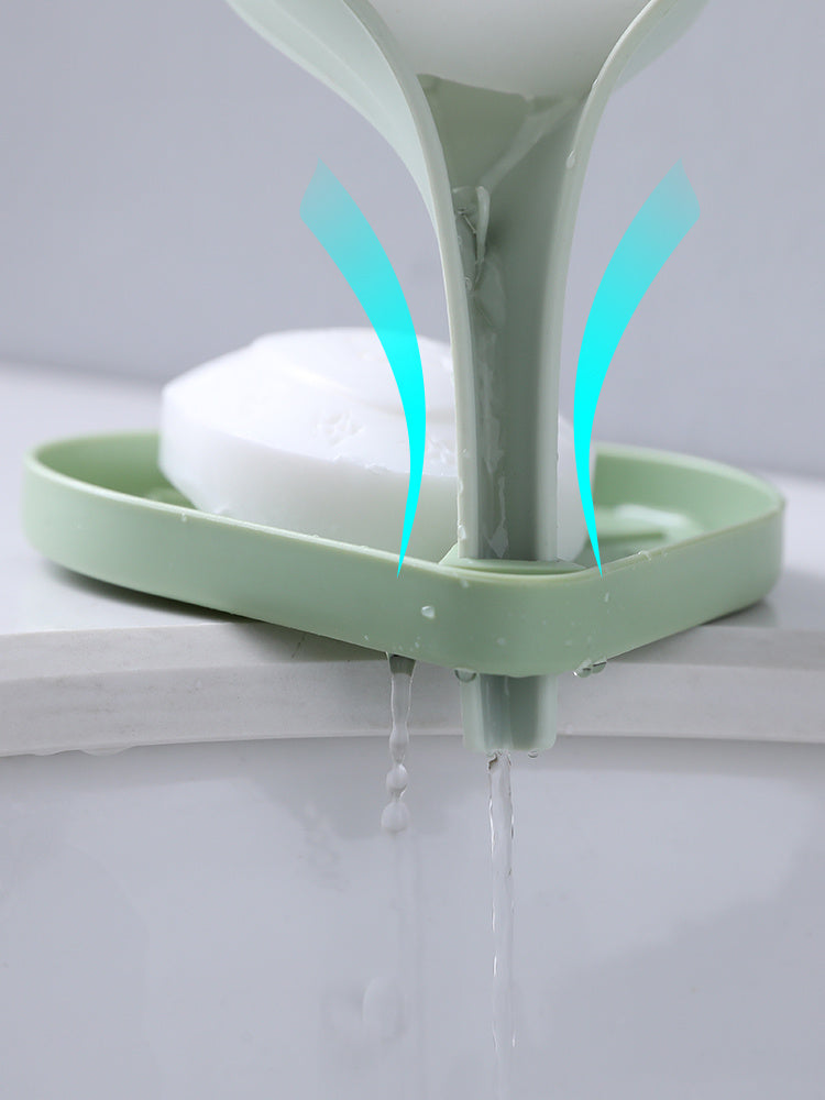 Bathroom/Toilet Soap Dish – Wall-Mounted, Self-Draining Holder