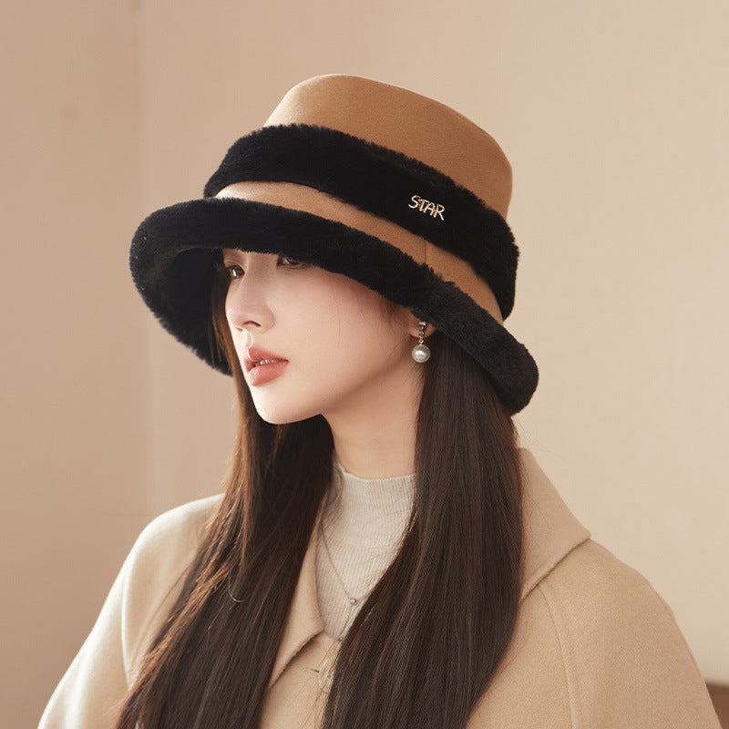 Velvet-Padded Warm Earflap Bucket Hat