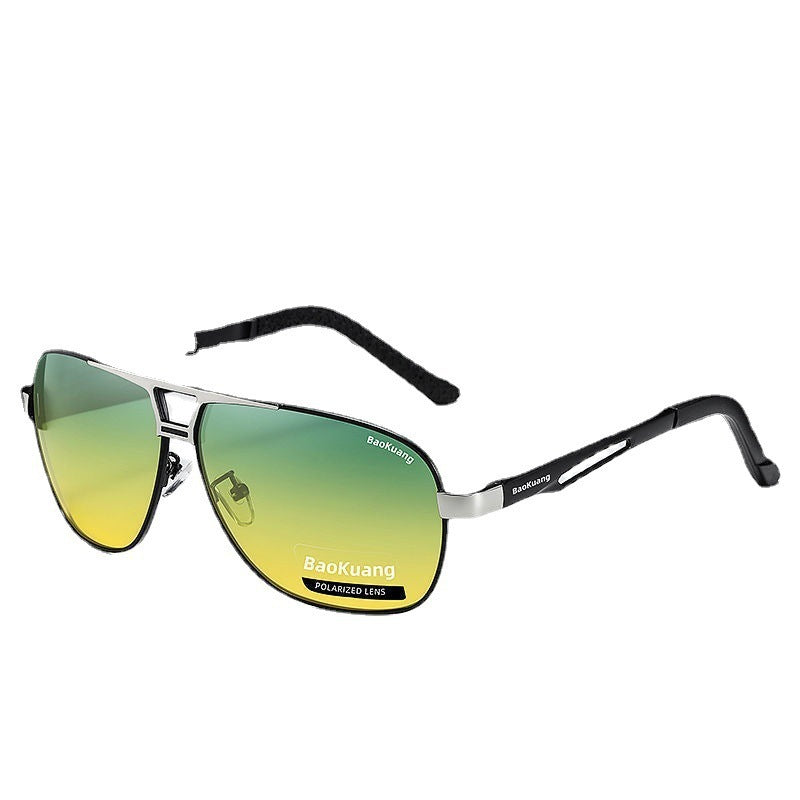 Men's Day and Night Dual-Use Photochromic Sunglasses