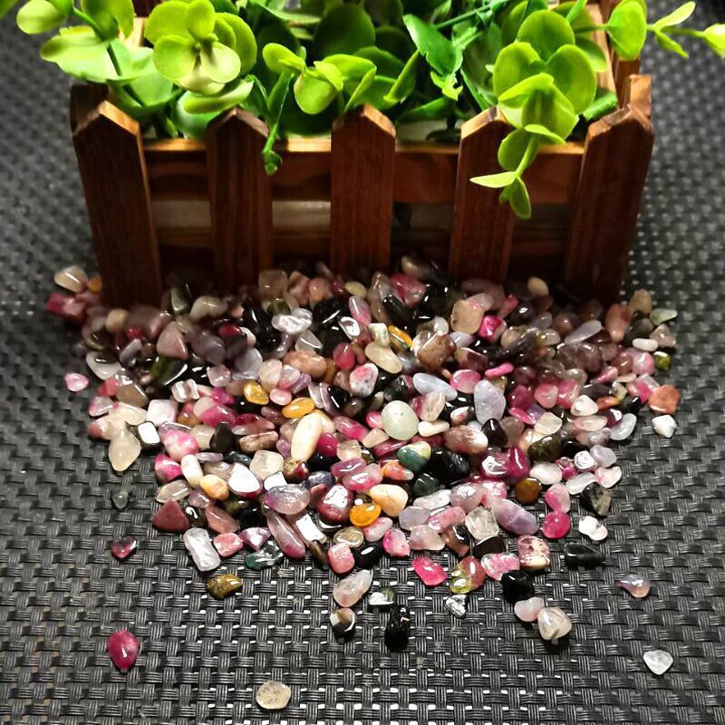 Colorful Tourmaline Gravel Fish Tank Stone