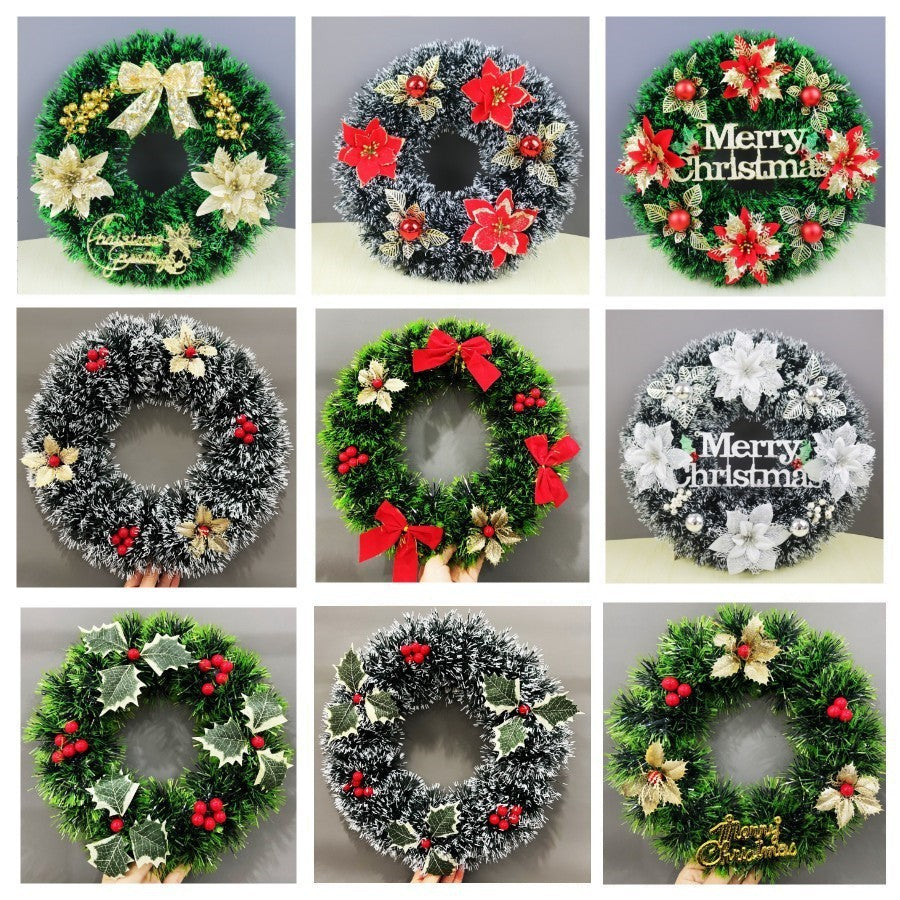 Christmas Festival Wreath Door and Window Hanging Decoration