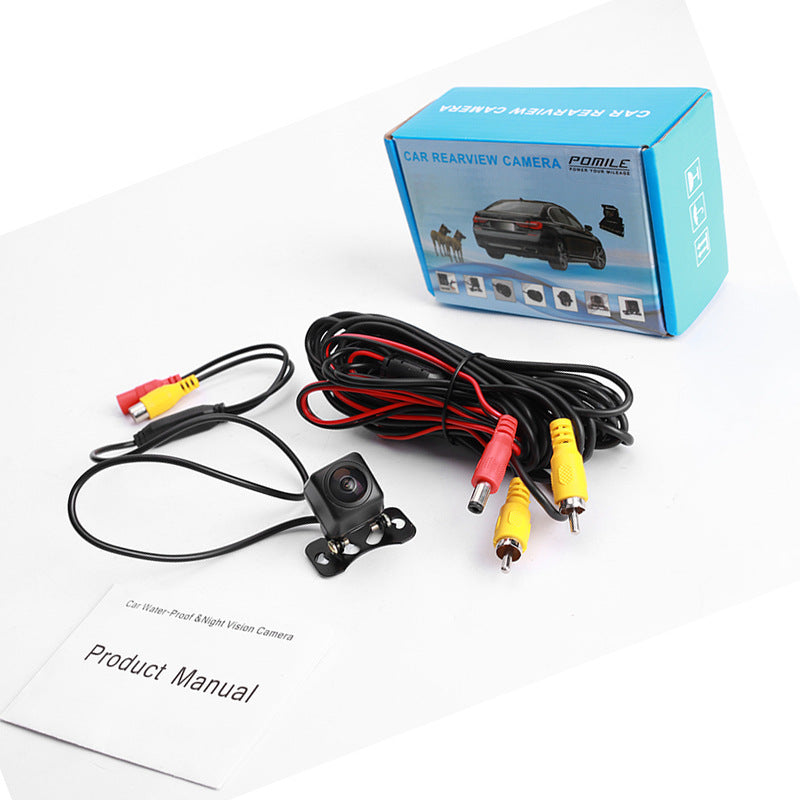 Universal 12V Rear View Camera with Digital Ruler Reference Line – 500TV Lines Resolution