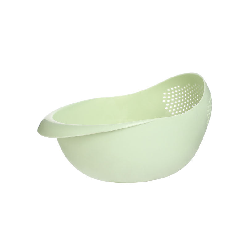 Thickened Plastic Rice Washer Bowl – Multi-purpose Rice Washing Sieve with Dense Drain Holes