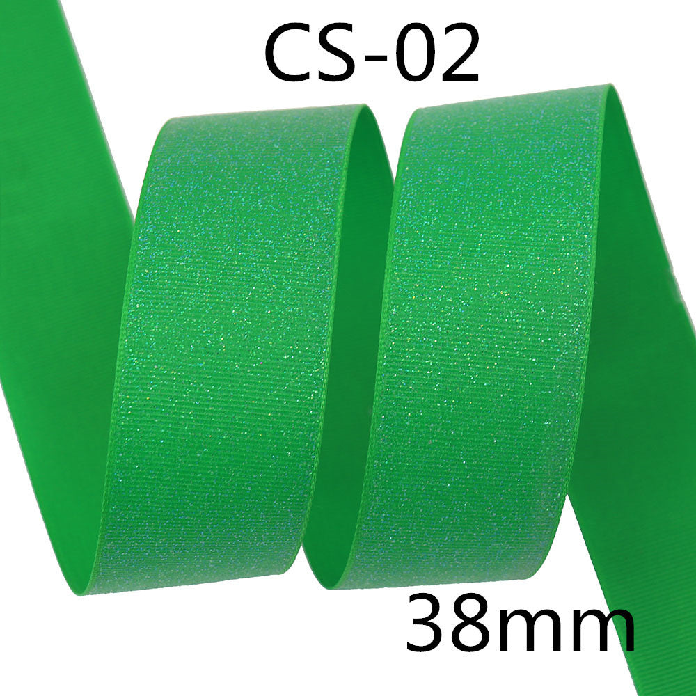 Silk Ribbon Gift Packaging Glitter Webbing 10 Yards