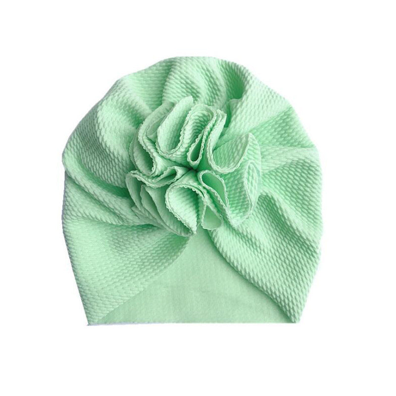 Unisex Hooded Baby Hat Cotton Twill Floral One Size