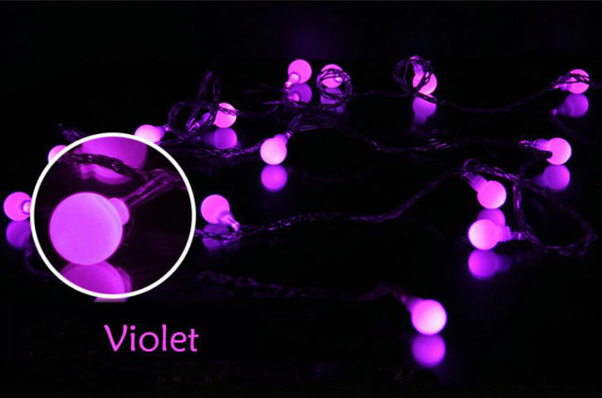 Solar Ball String Lights 30 LED Waterproof Outdoor Decorative Lighting 4.9M