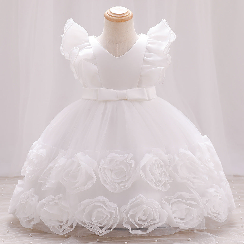 Girls Sleeveless Cotton Princess Dress Fit Regular Chic