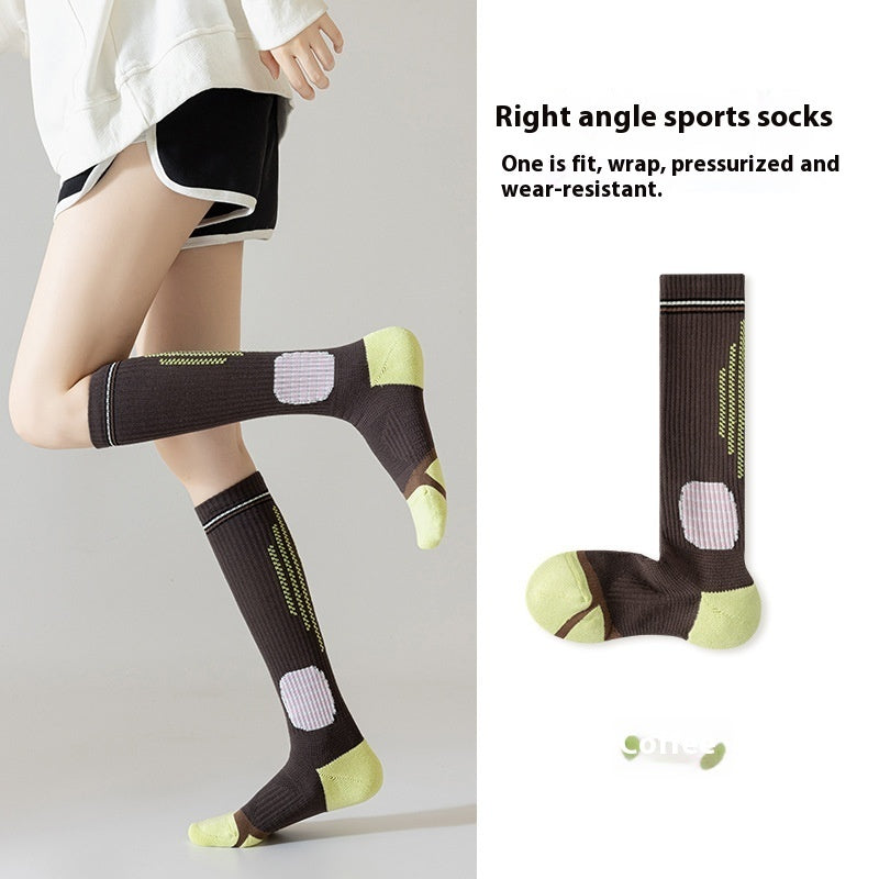 Women’s Long Compression Socks for Running Basketball Fitness