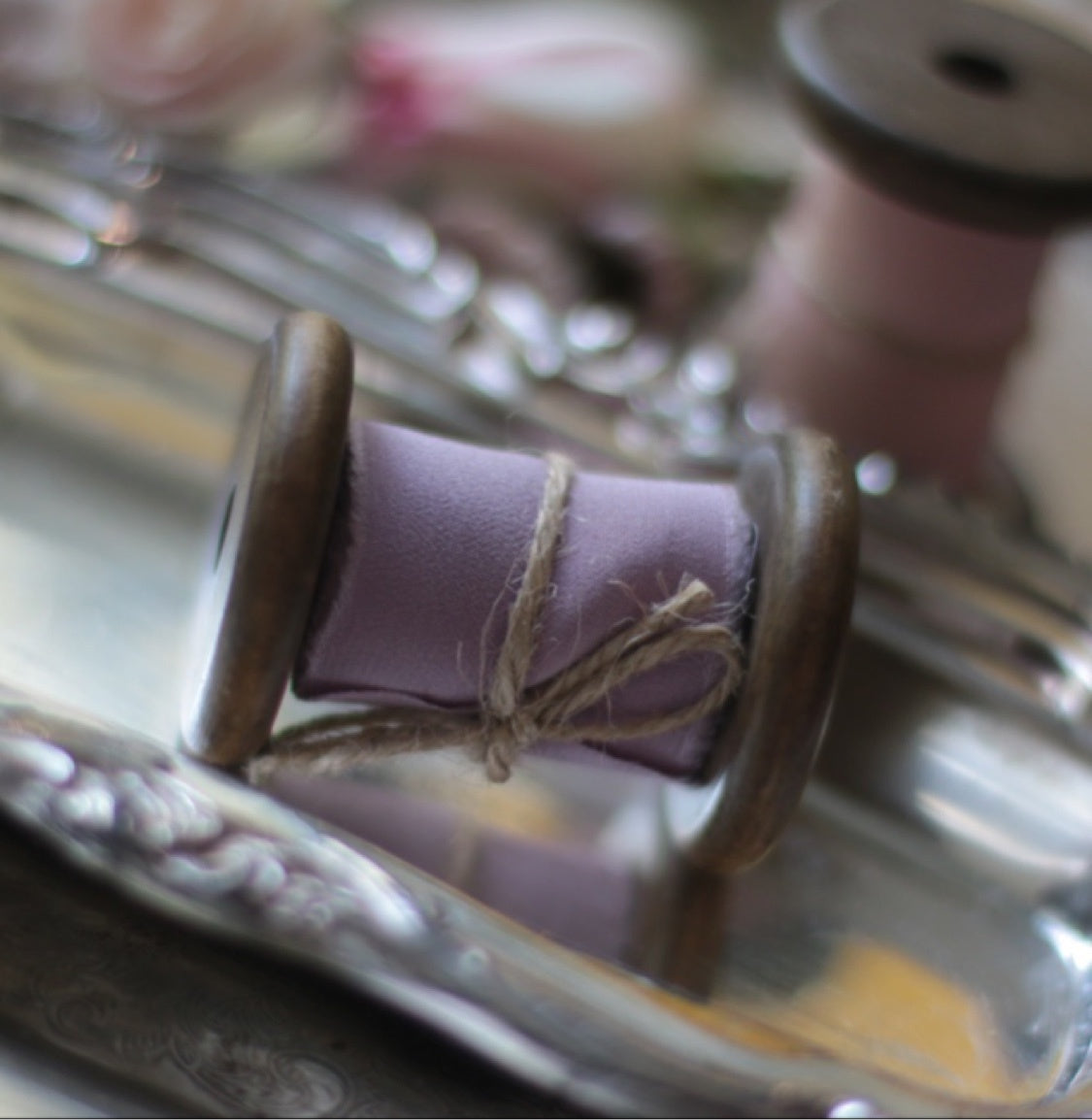 Handmade Botanical Dyed Ribbon – Raw Edge Vintage Wedding Decoration
