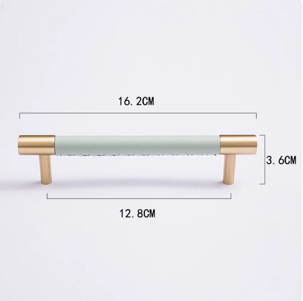 Brass Cowhide Furniture Cabinet Extended Door Handle
