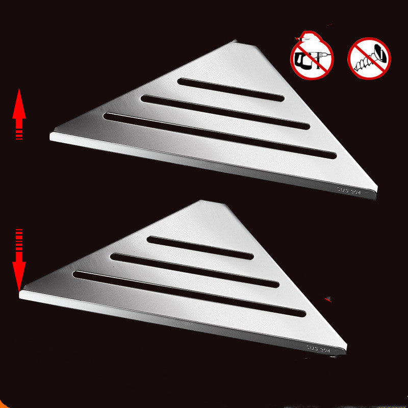304 Stainless Steel Anti Rust Shower Gel Shelf No Drill