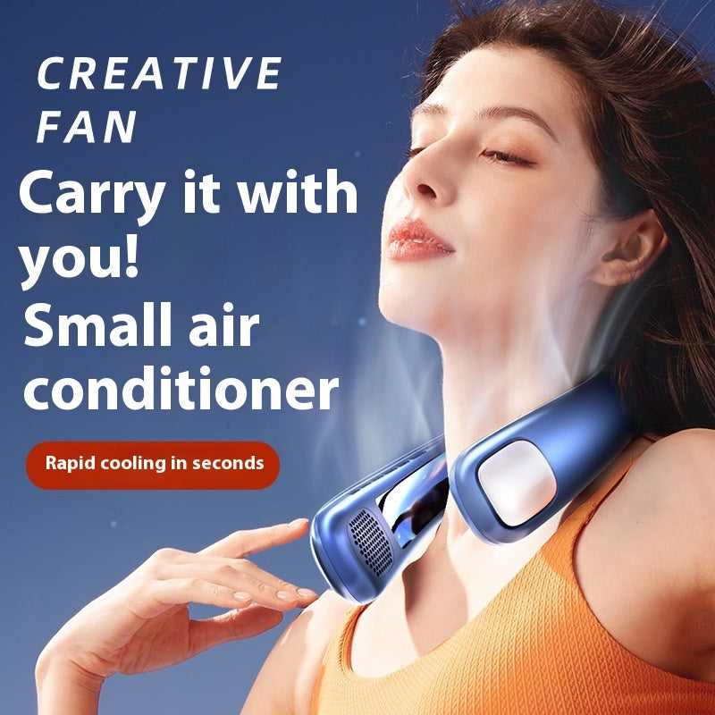 Portable Mini Usb Rechargeable Fan Halter Mute Ultra-long Life Battery