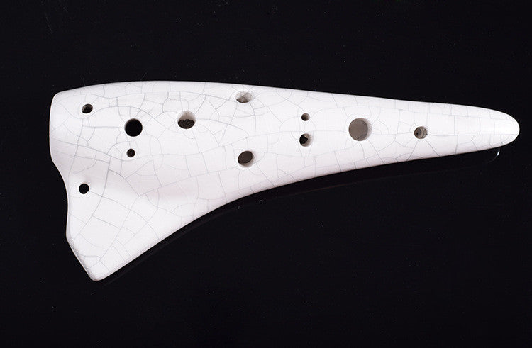 Submarine small Ocarina 12 hole treble C adjustable porcelain flute