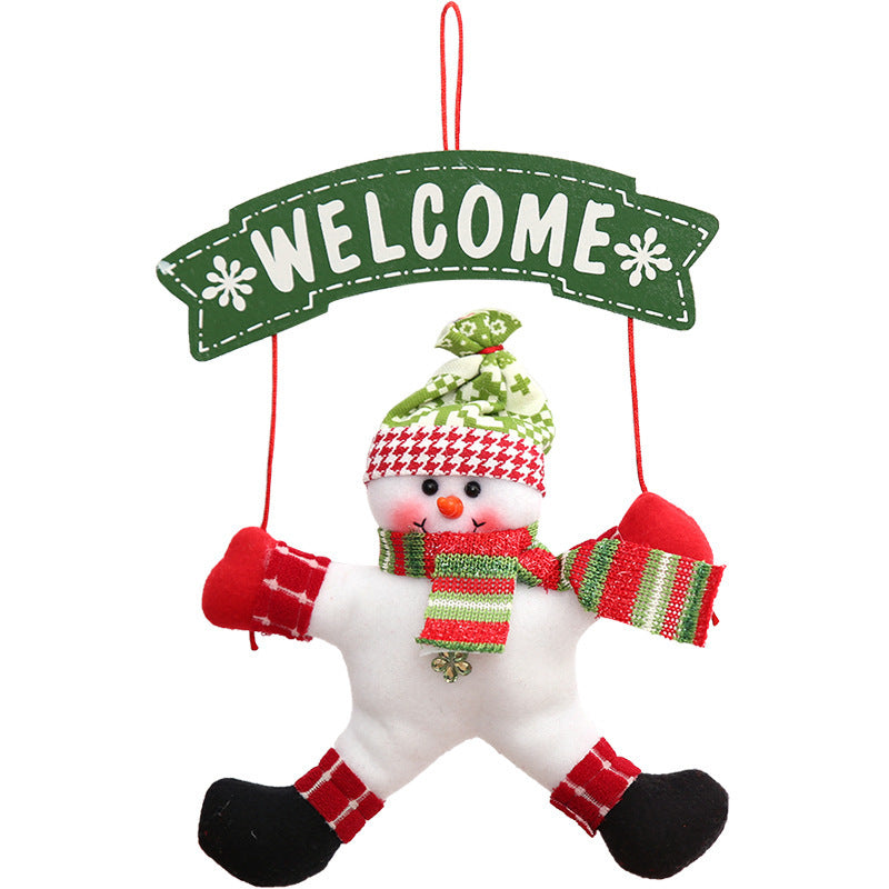 Christmas Cloth Garland Door Hanging Decoration