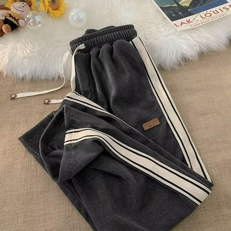 Men’s Thick Fleece Sweatpants – Autumn & Winter Warm Pants