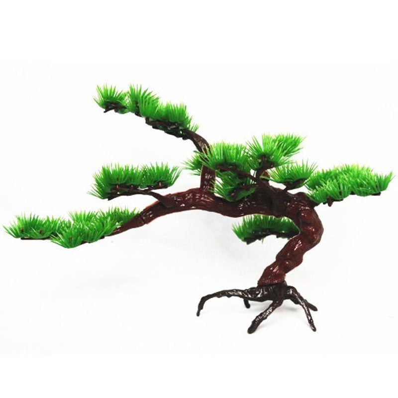 Factory Hotel Supplies Simulation Aquatic Plants Wholesale Aquarium Rockery Bonsai Accessories Simulation Pine Foreign Trade Hot Sale