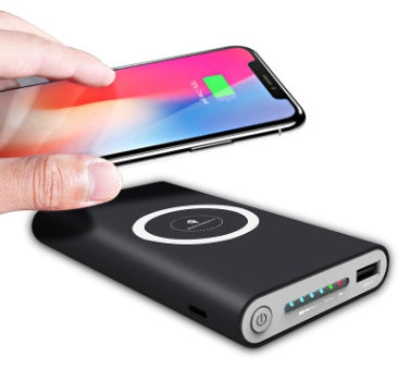 3-in-1 Wireless Power Bank – Large-Capacity Fast Charging, USB-C In/Out for Phone, Earbuds & Watch