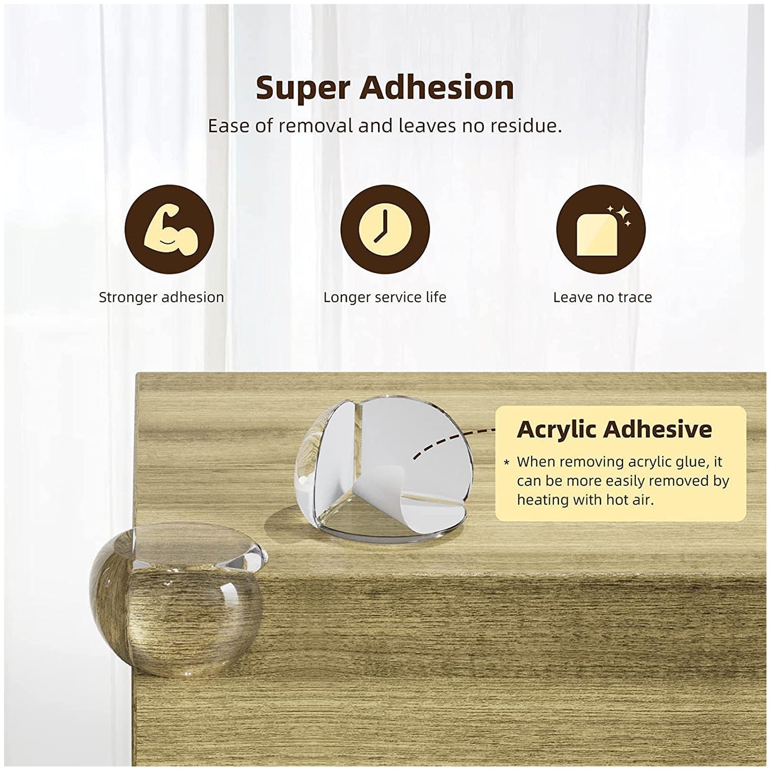 Transparent Table Corner Anti-collision Silicone Protective Sleeve For Corner Windows