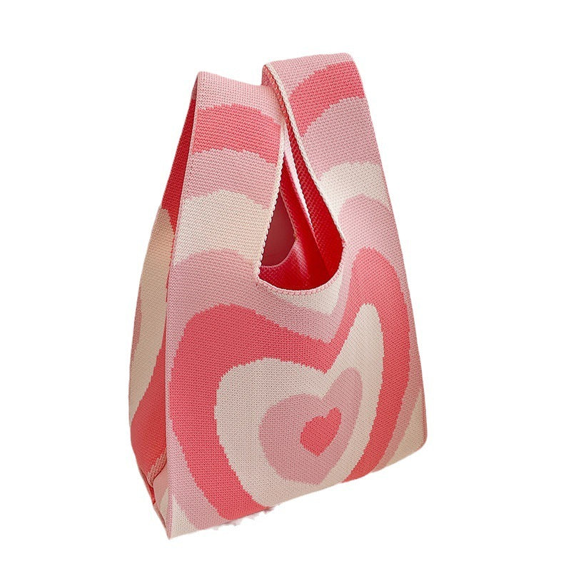 Women's Fashion All-match Hand-carrying Wool Bucket Bag