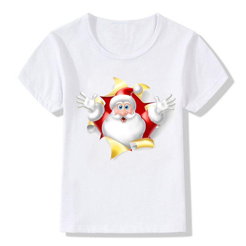 Unisex Cotton Crew Neck Christmas Tee Regular Fit Kids