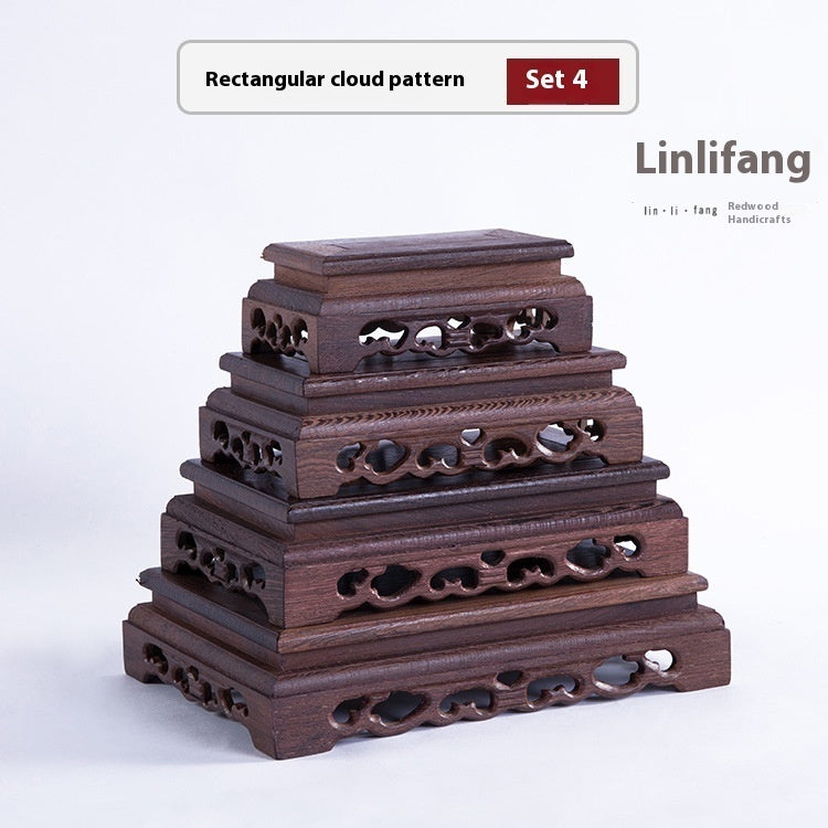 Door Frame Decoration Base Home Carving Solid Wood Crafts Bracket