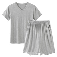 Light Heather Gray V Neck