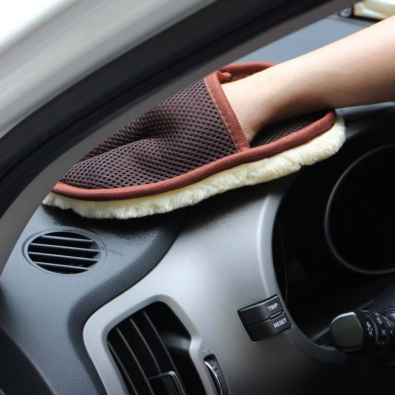 Car Wash Cleaning Gloves – Soft Hair Mitt for Car & Motorcycle Detailing Tools