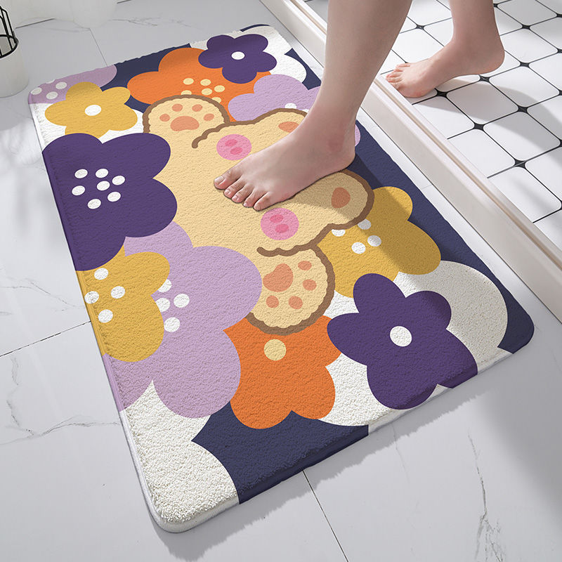 Entrance Floor Mat Bathroom Bathroom Entrance Absorbent Household Bedroom Carpet