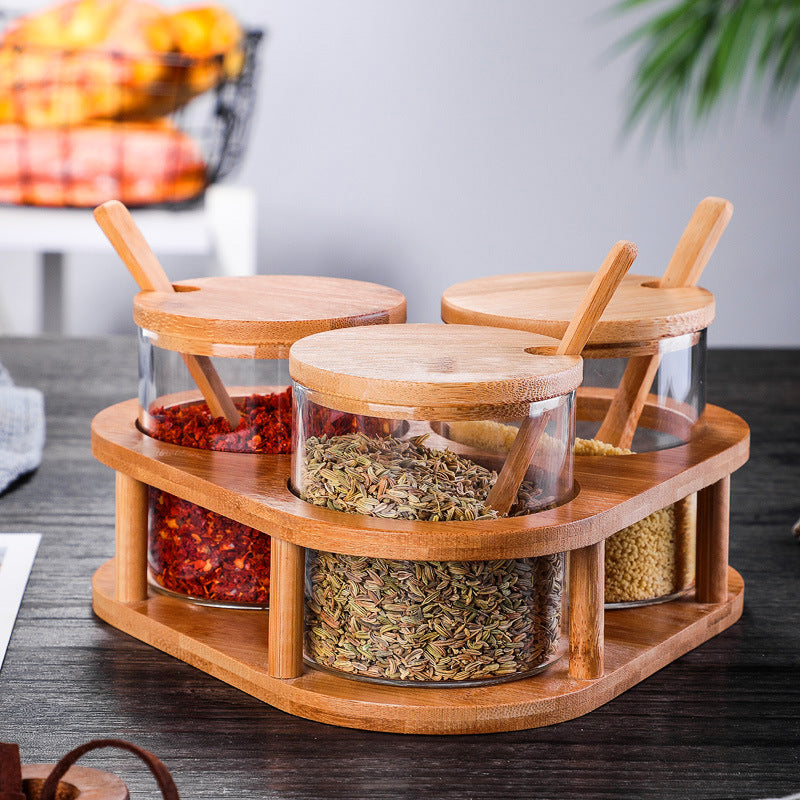 Kitchen Seasoning Jar Set – Household Spice Container Organizer