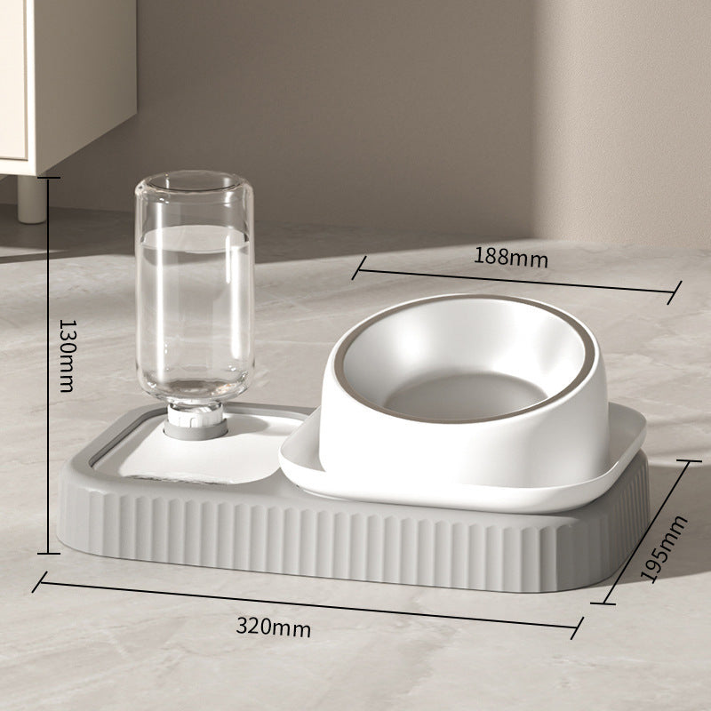 Anti Overturning Automatic Drinking Water Cat And Dog Food Bowl