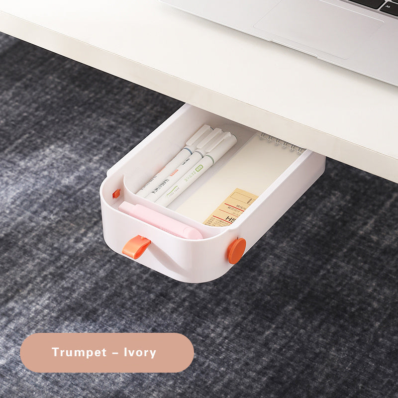 Under-Desk Drawer Storage Box – Hidden Organizer Rack