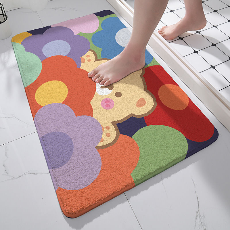 Entrance Floor Mat Bathroom Bathroom Entrance Absorbent Household Bedroom Carpet
