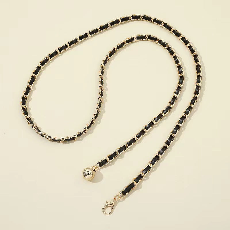 Women's Classic Waist Chain Belt for Dresses, Skirts, and Pants