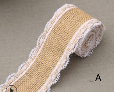5cm Wide Lace Linen Roll – DIY Handmade Christmas, Wedding, and Craft Decorations