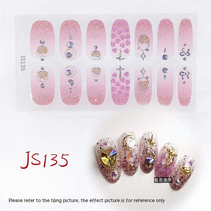 Three-dimensional Craft Crystal Nail Oil Film Crystal Glass Nail Sticker