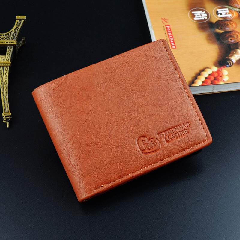 Unisex Short PU Wallet Slim Card Holder Compact Minimalist
