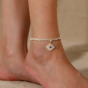 Lady Demon Eye Pendant Feet Chain