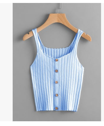 Button Knit Cami Top