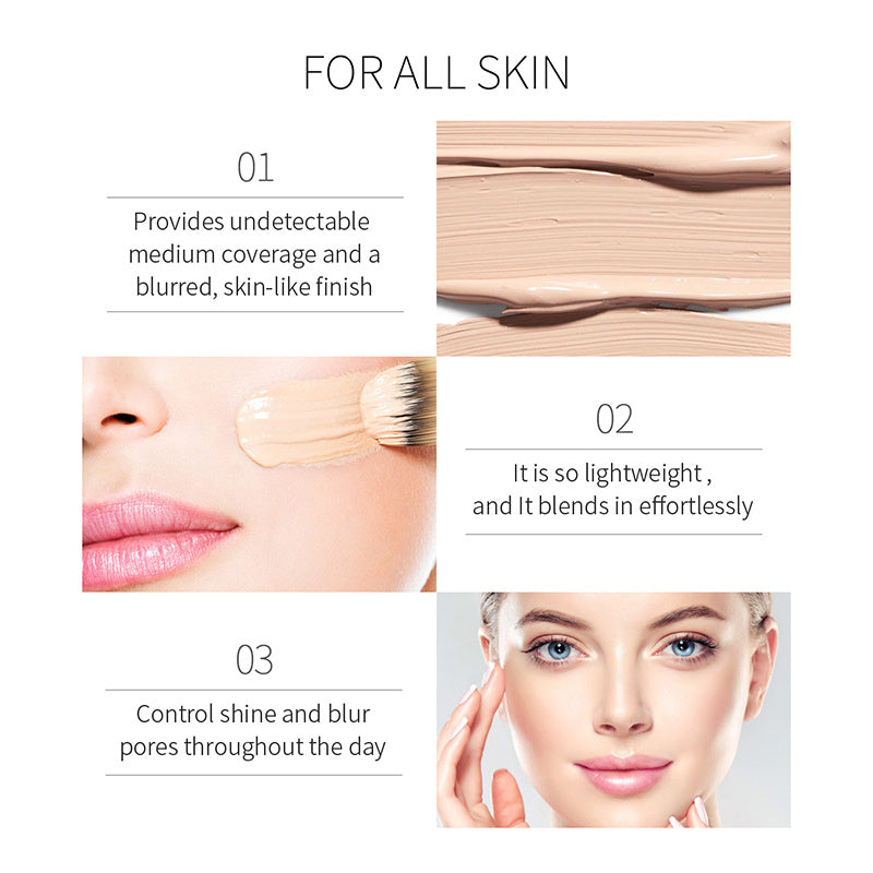 Silicone Based Concealer Foundation Long Wear Formula