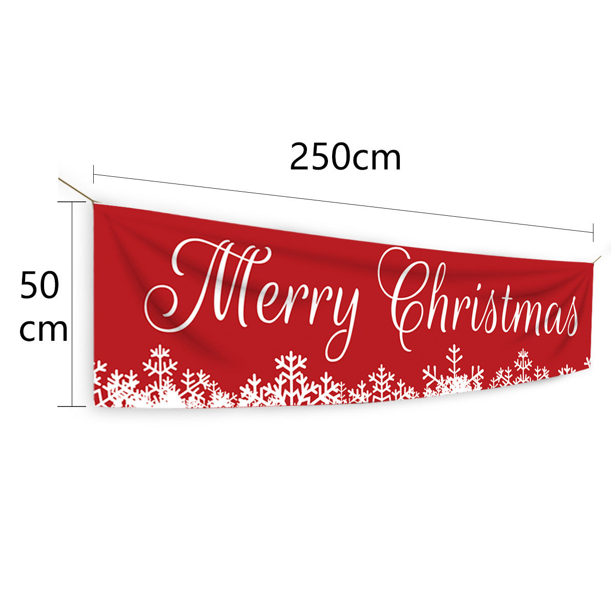 TF005 White Christmas Snowflake Banner Decoration