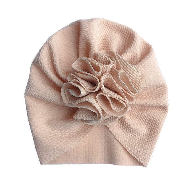 Unisex Hooded Baby Hat Cotton Twill Floral One Size