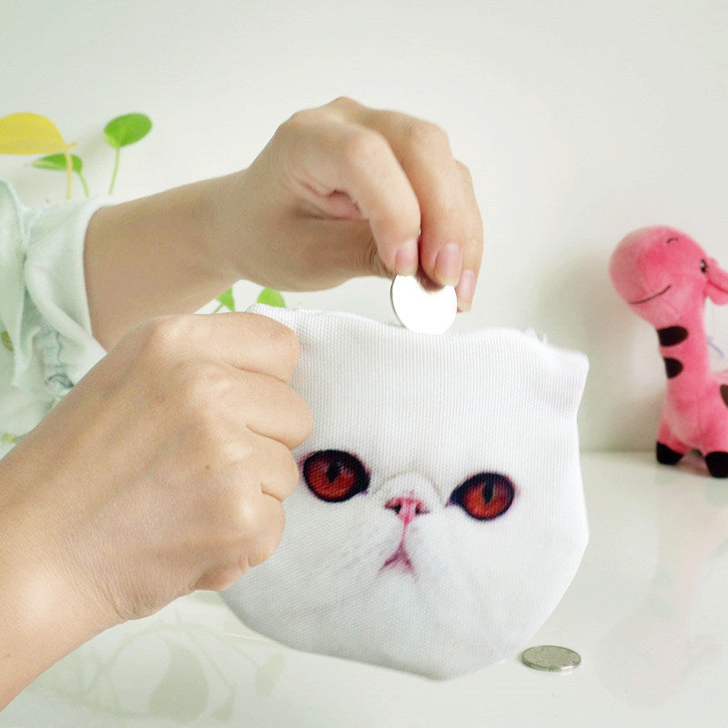 Pet Coin Purse & Key Case – Cute Cat, Dog, Rabbit & Fruit Designs