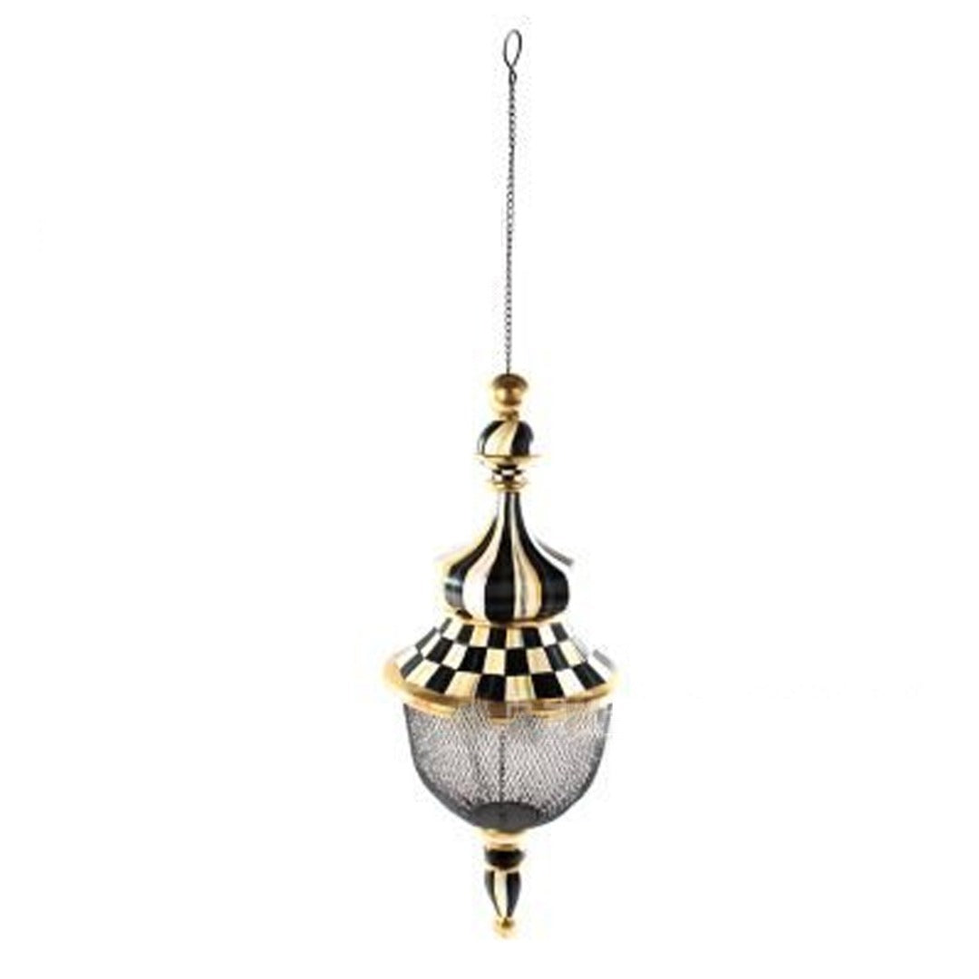 Metal Bird Feeder Hanging Birdhouse – Creative Garden Yard Window Decor with Parrot Feeding Pendant