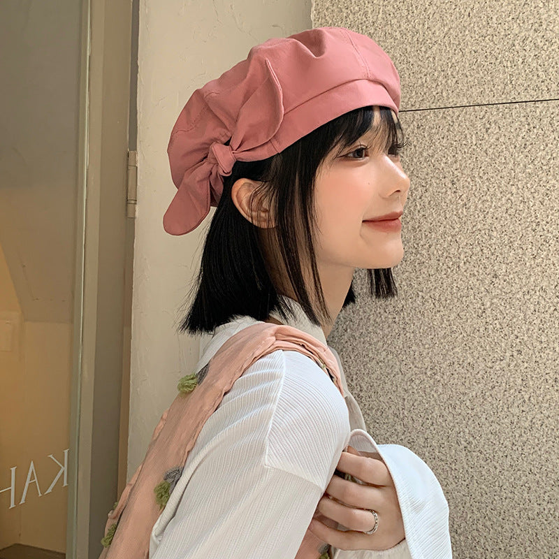 Dopamine Bow All-match And Sweet Beret