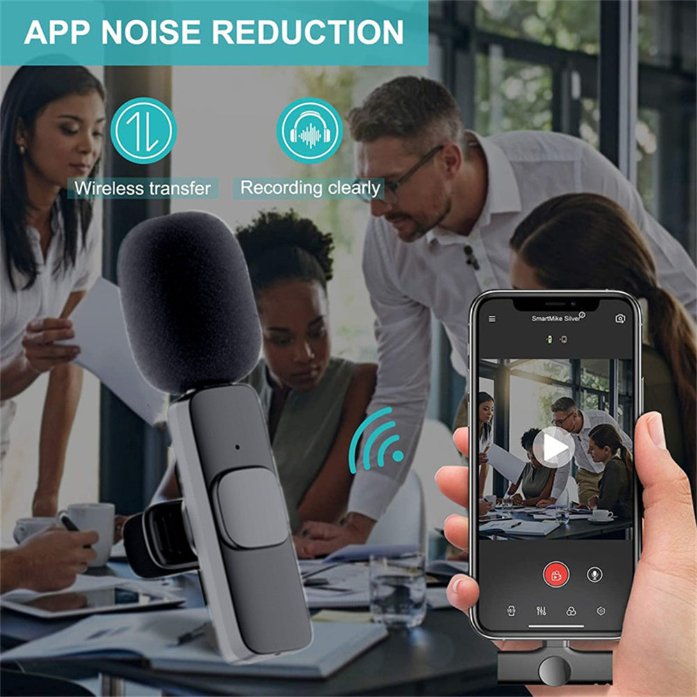 ClearCast™ Wireless Lavalier Microphone – iPhone & Android Compatible